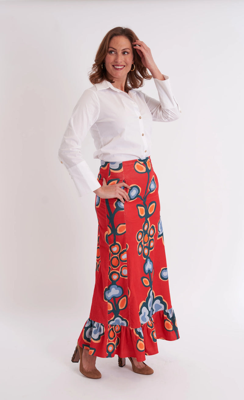 CK Bradley Hostess Skirt in Serendipity Merlot