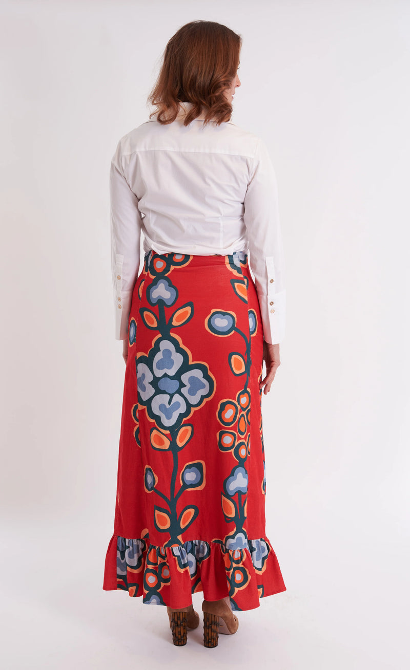 CK Bradley Hostess Skirt in Serendipity Merlot
