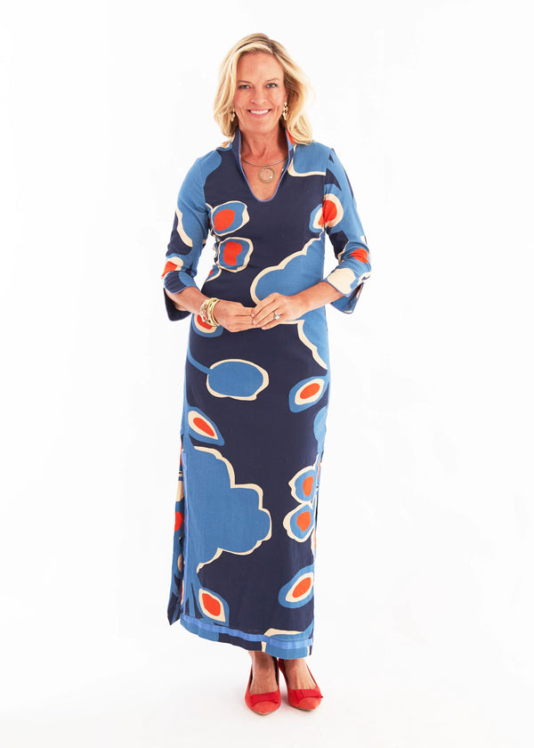 Rollins Dress in Serendipity Ocean Fog