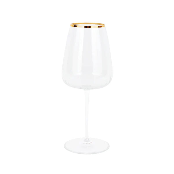 Vietri Francesca Gold Wine Glass