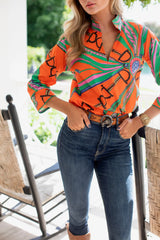 House of MBR Estate Orange Jacks Top