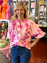 Pink Floral Top