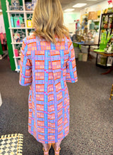 Plaid Midi Swing Dress