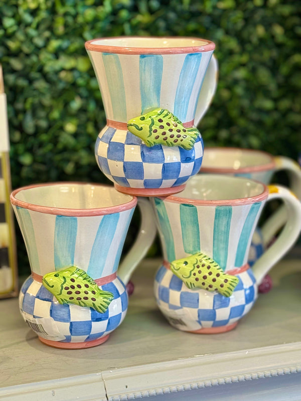 Mackenzie Childs August Mug Of The Month: Fish Edition
