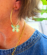 Butterfly Hoop Earrings