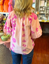 Pink Floral Top