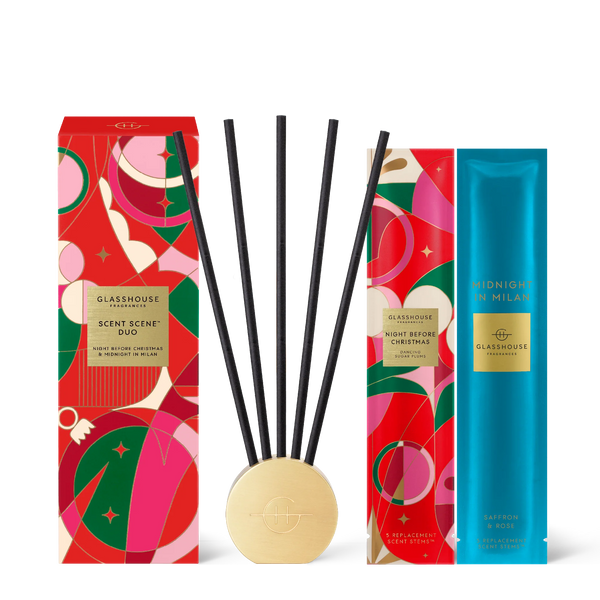 Glasshouse Fragrances Scent Scene Duo - Night Before Christmas and Midnight in Milan