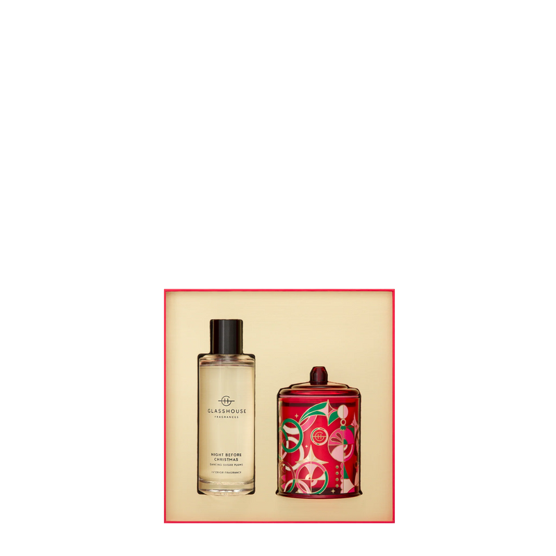 Glasshouse Fragrances Night Before Christmas Gift Set - Candle and Fragrance