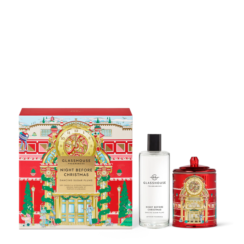 Glasshouse Fragrances Night Before Christmas Gift Set - Candle and Fragrance