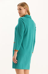 Tyler Boe Helena Knit Cross Dress in Teal
