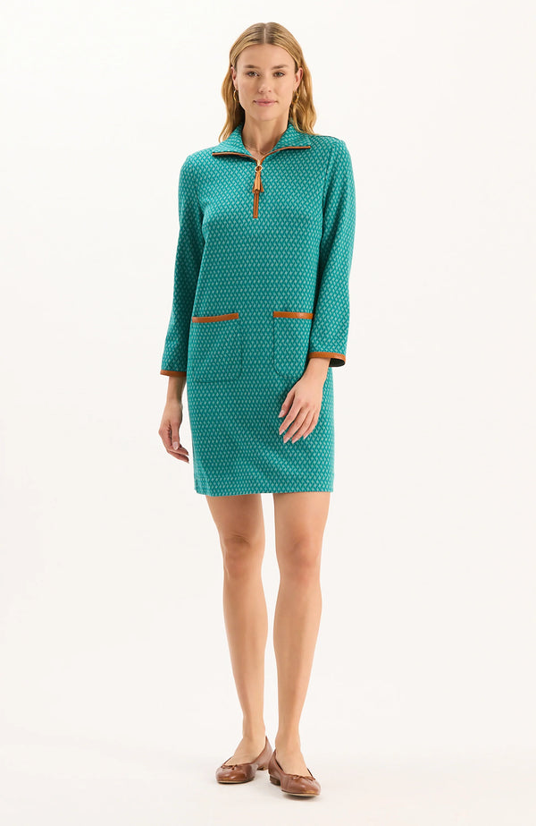 Tyler Boe Helena Knit Cross Dress in Teal