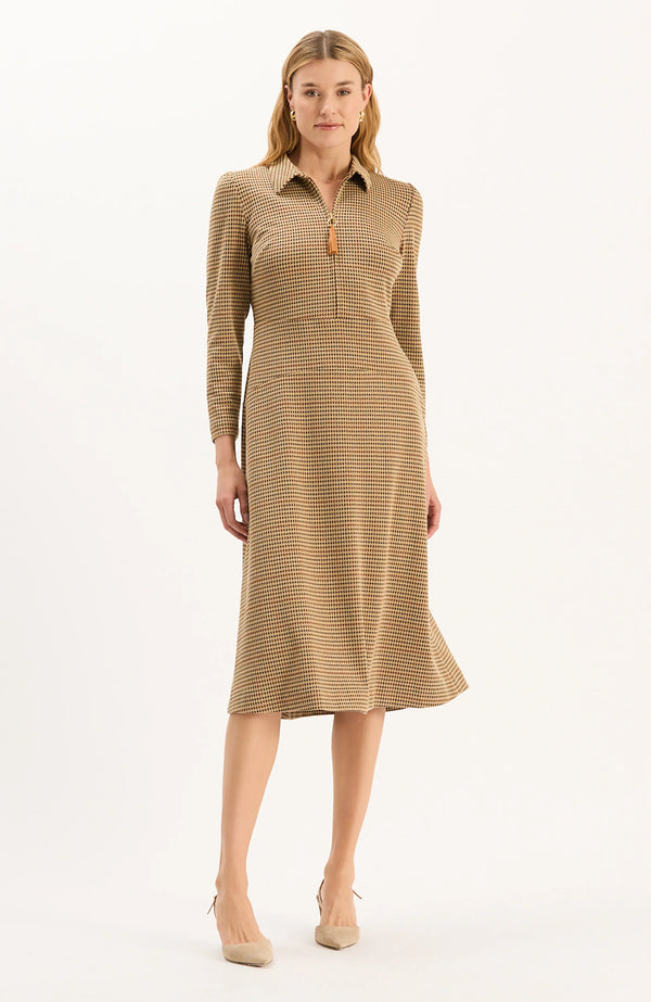Tyler Boe Ella Knit Dress in Houndstooth