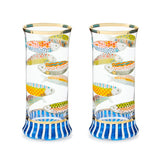 Mackenzie-Childs Go Fish Highball Glass (Set of 2)
