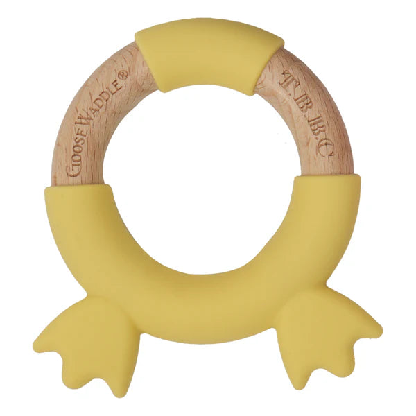 The Beaufort Bonnet Company Yellow Duck Feet Teether - Gooseswaddle