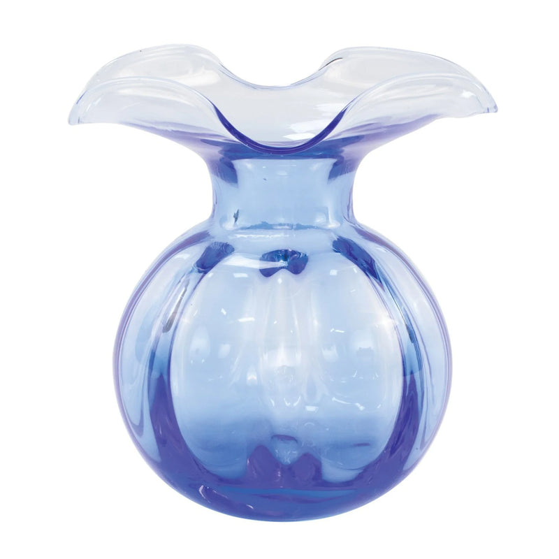 Vietri Hibiscus Glass Cobalt Medium Vase