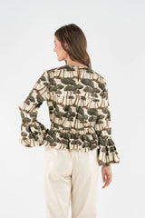Emily McCarthy Harper Top in Umbrella Pine
