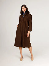 Holly Shae Adele Dress in Brown Cord