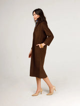 Holly Shae Adele Dress in Brown Cord