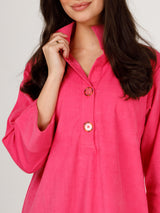 Arden Dress in Hot Pink