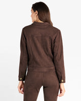 Jude Connally Hudson Faux Suede Jacket in Espresso