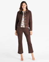 Jude Connally Hudson Faux Suede Jacket in Espresso