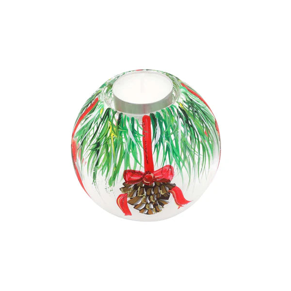 Vietri Illuminare Holiday Pinecones Votive