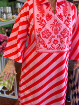 Sophie Dress in Scarlet Slash