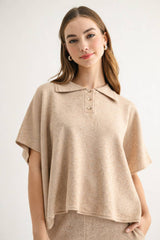 Oatmeal Dolman Sleeve Sweater