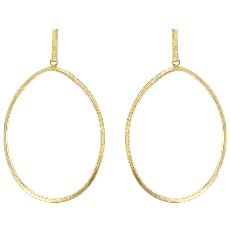 Sheila Fajl Twisted Oval Hoop Earring in Gold