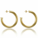Sheila Fajl Chantal Hoops in Brushed Gold