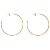 Sheila Fajl Perfect Hoops in Brushed 18K Gold Plate