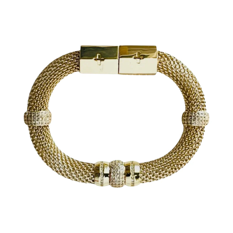 Holst + Lee Mesh Rhinestone Bracelet