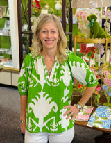 Sallie Top in Sullivan Green