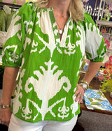 Sallie Top in Sullivan Green