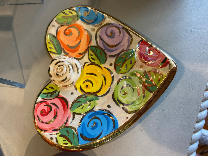 Mary Rose Young Rose Studded Heart Soap Dish