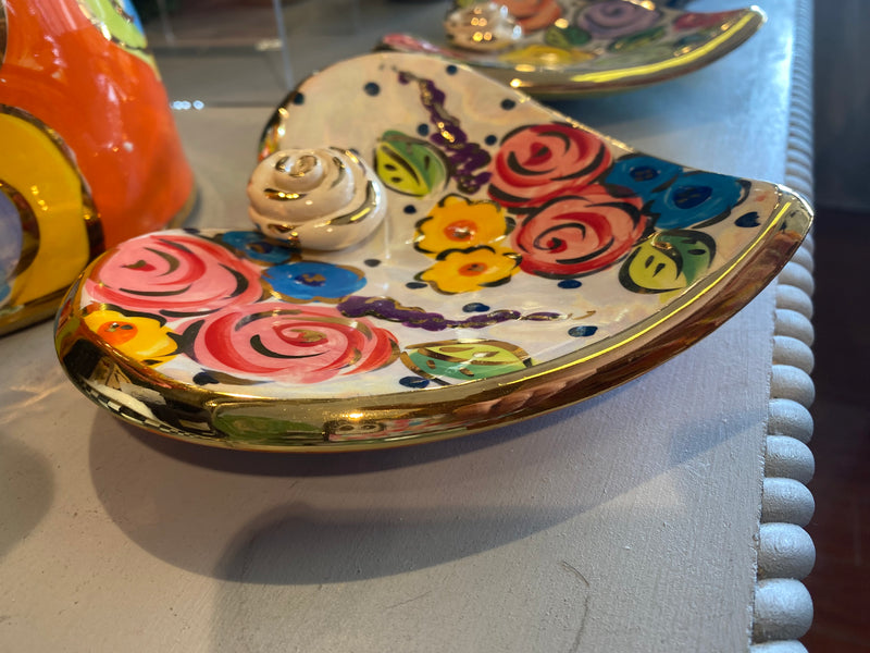 Mary Rose Young Rose Studded Heart Soap Dish
