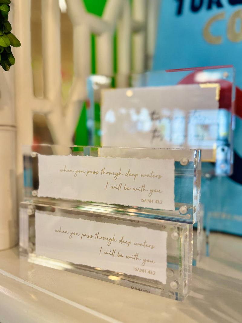 Acrylic Scripture Block (Multiple Style Options)