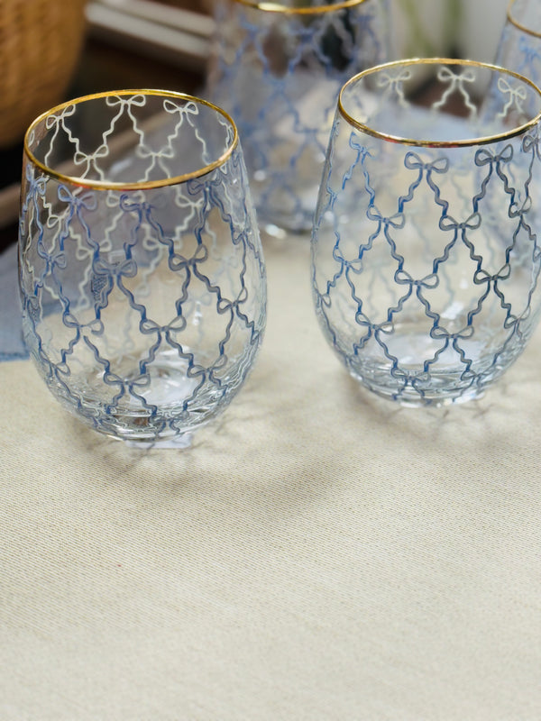 Bow Trellis Stemless Wine Glass