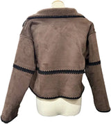 Dylan Casey Stitched Jacket in Cocoa