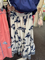 Navy Lobster Skirt