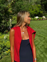 Guardian Angel Intaglio Petite Necklace in Blush - Dina Mackney