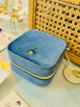 Spartina Velvet Jewelry Travel Case in Blue