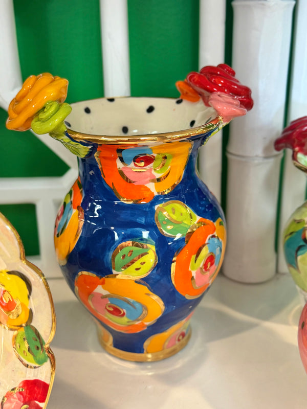 Mary Rose Young Fluted Small Fat Vase