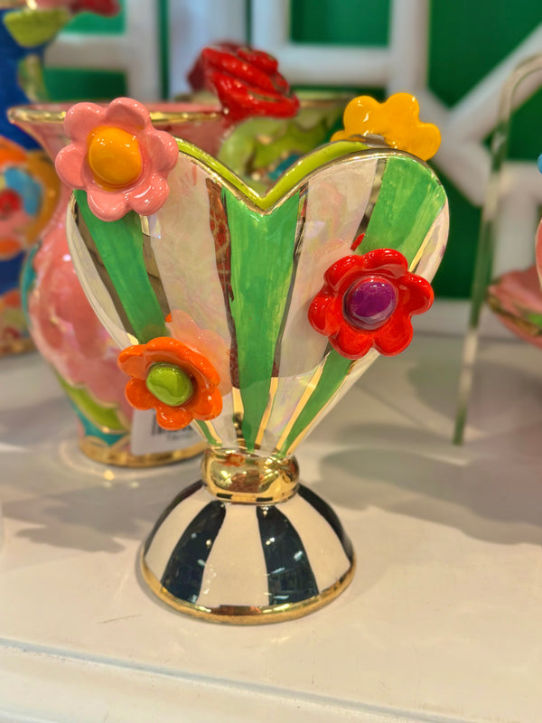 Mary Rose Young Daisy Studded Baby Heart Vase