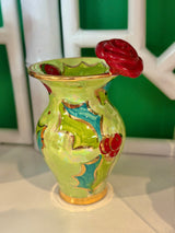Mary Rose Young Tiny Rose Edged Vase (Two Color Options)