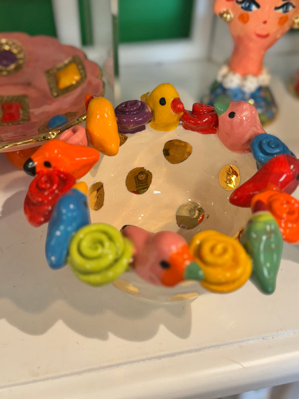 Mary Rose Young Tiny Robin Bowl