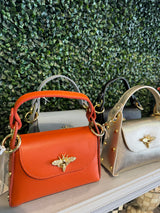 Genuine Italian Leather Bumblebee Mini Bag (Multiple Color Options)