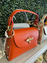 Genuine Italian Leather Bumblebee Mini Bag (Multiple Color Options)