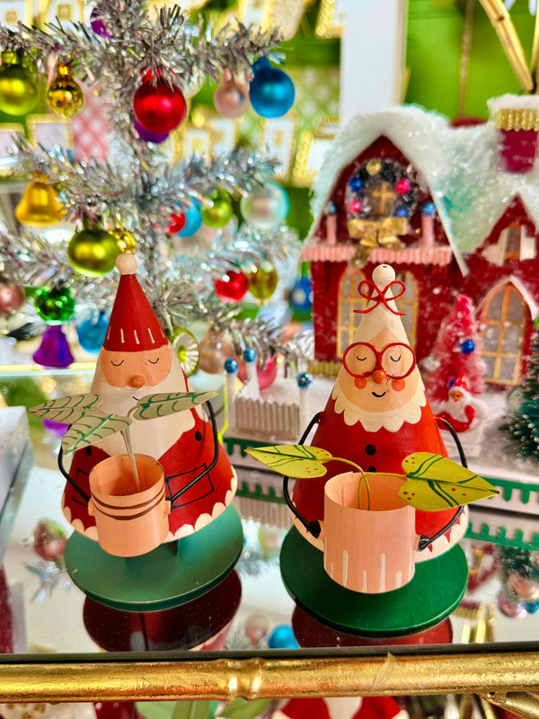 Christmas Metal Plant Figurine (Choose Style)