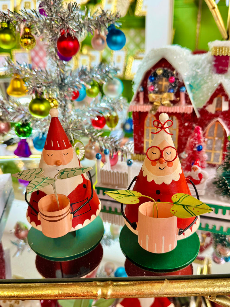 Christmas Metal Plant Figurine (Choose Style)